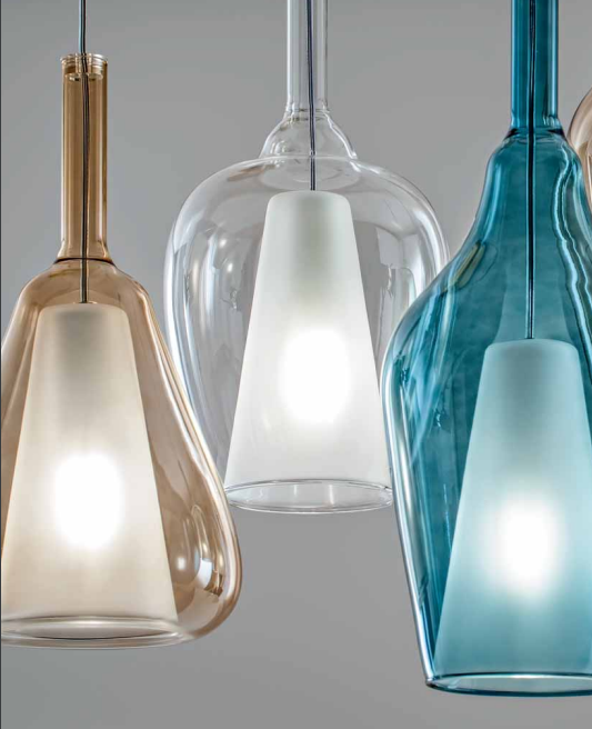 GEALUCE Vetro borosilicato con portalampada E27 e cavo 3MT varie finiture OFELIA KIT S/11 GEALUCE Vetro borosilicato con portalampada E27 e cavo 3MT varie finiture OFELIA KIT S/11